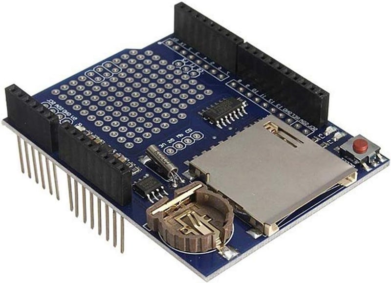 hiBCTR Data Logger Shield Module for Arduino UNO: Logging Recorder with SD Card Slot & Real Time Clock​ - Image 1